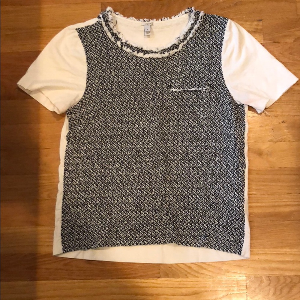 J Crew Cotton/silk blend t shirt